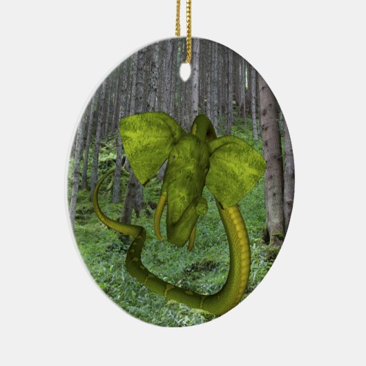 Ongelooflijke olifant Python Keramisch Ornament (Rechts)