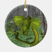 Ongelooflijke olifant Python Keramisch Ornament (Achterkant)