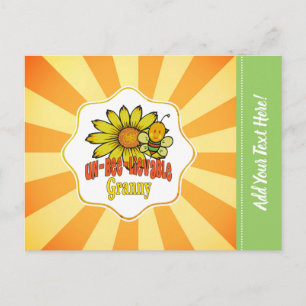 Ongelooflijke Oma Zonnebloemen en Bijen Briefkaart
