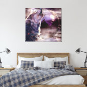 Ongelooflijke Wolf Song Muur Canvas Kunst (Insitu (Slaapkamer))