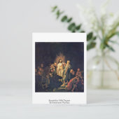 Ongelooflijkheid van St Thomas door Rembrandt van  Briefkaart (Staand voorkant)