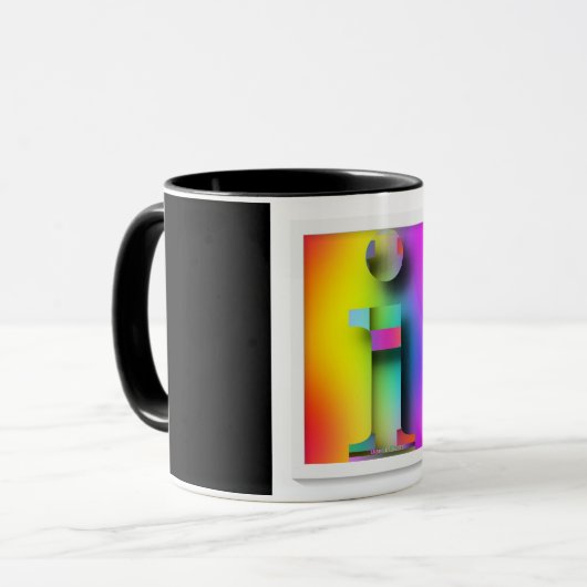 ONGELOOFWAARDIG GEPERSONALISEERD MONOGRAM i Mok (Voorkant links)