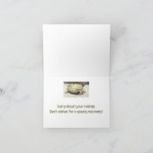 ONGELUK HUMOR/SCHILDPAD OP ZIJN RUG GEDRAAID KAART (Binnen)