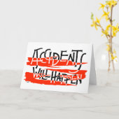 Ongelukken zullen gebeuren - word gezond kaart (Gele Bloem)