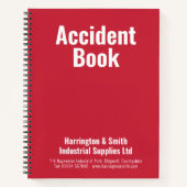 Ongelukkenboek voor bedrijven notitieboek (Voorkant)