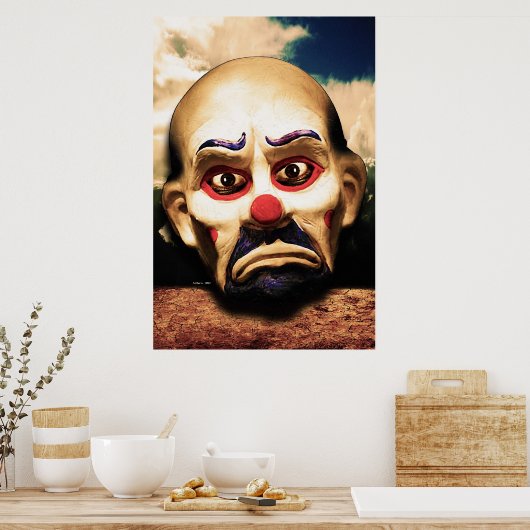 Ongelukkig Clown Poster (Keuken)