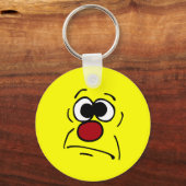 Ongelukkig Face Grumpey Sleutelhanger (Voorkant)