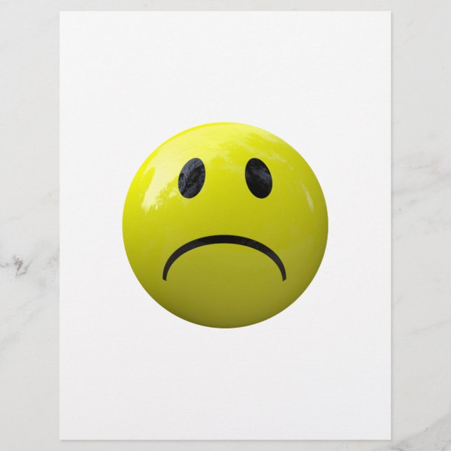 ongelukkig gezicht emoji (Voorkant)