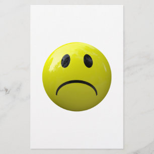 ongelukkig gezicht emoji briefpapier