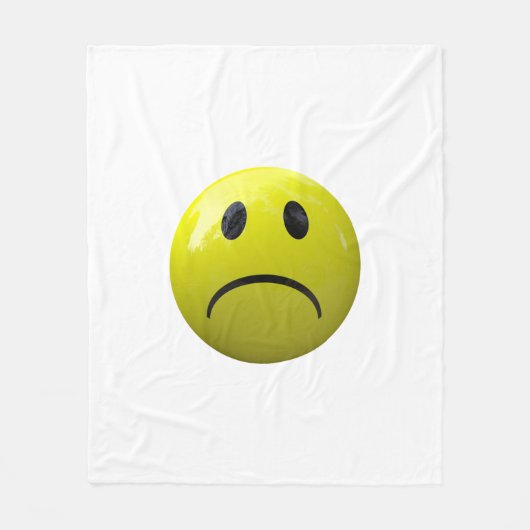 ongelukkig gezicht emoji deken (Voorkant)