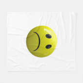 ongelukkig gezicht emoji deken (Voorkant (Horizontaal))