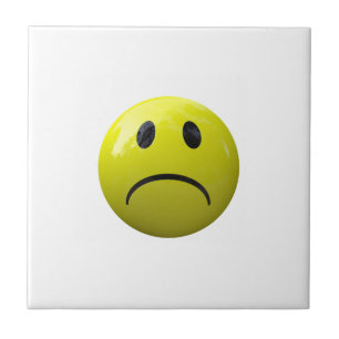 ongelukkig gezicht emoji tegeltje