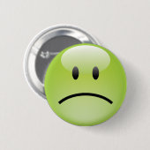 Ongelukkig gezicht, knop ronde button 5,7 cm (Voorkant /achterkant)