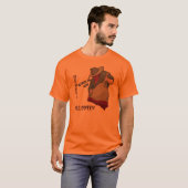 Ongelukkig Halloween Oranje Shirt (Voorkant volledig)