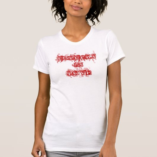 "Ongelukkig in de liefde" T-shirt (Voorkant)