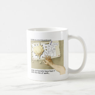 Ongelukkige Cartoonist Grappige Cadeaus & Verzamel Koffiemok