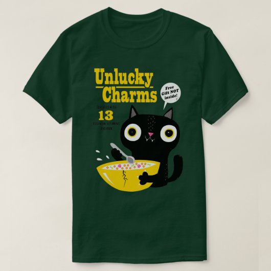 Ongelukkige Charms T-shirt (Design voorkant)
