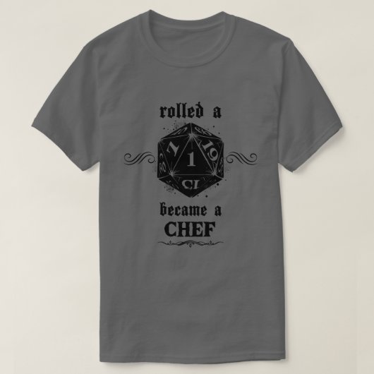 ongelukkige chef-kok t-shirt (Design voorkant)