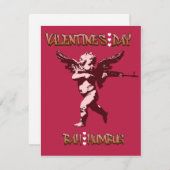 Ongelukkige Cupido Feestdagenkaart (Voorkant / Achterkant)