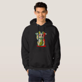 Ongelukkige Lucky Cat Hoodie (Voorkant volledig)