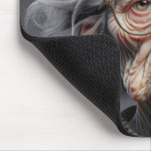 Ongelukkige oude dame karikatuur muismat (Hoek)