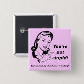 Ongelukkige Thinker Funny Button Badge (Voorkant /achterkant)