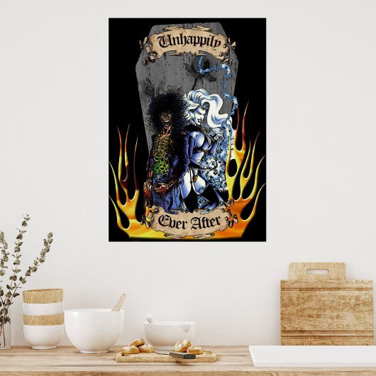 Ongelukkigerwijs ooit na - Lady Death Evil Ernie Poster (Keuken)