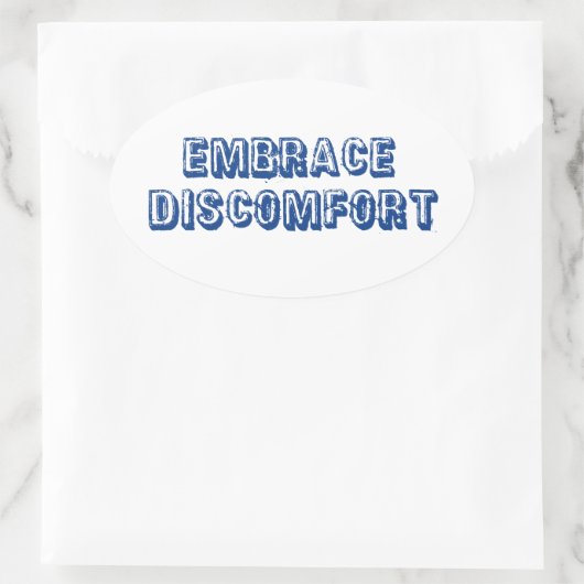 Ongemak bij inbreken ovale sticker (Tas)