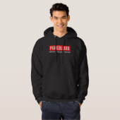 Ongemaskeerd ongevaxteerd onbang urebloed hoodie (Voorkant volledig)