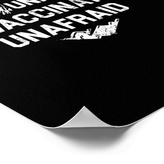 Ongemaskerde ongedempte, niet gevaccineerde Amerik Poster (Hoek)