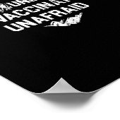 Ongemaskerde ongedempte, niet gevaccineerde Amerik Poster (Hoek)