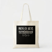 Ongenummerde mama van Boys Moederdag Tote Bag (Voorkant)