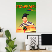 Ongeopende cadeau poster (Thuiskantoor)