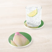 Ongeopende waterLily Bulb, Durban Botanical Zandsteen Onderzetter (Zijkant)