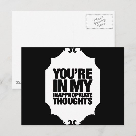 ongepast briefkaart (Voorkant / Achterkant)