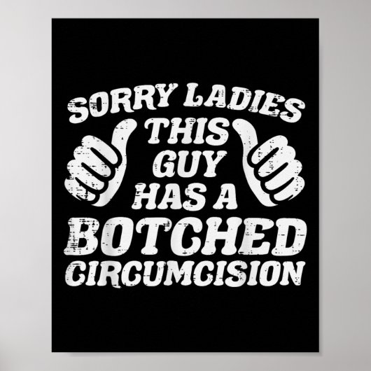 Ongepast deze man gebotst Funny Cringe Humor Poster (Voorkant)