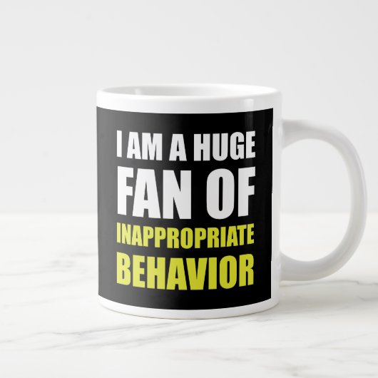 Ongepast gedrag grote koffiekop (Rechts)