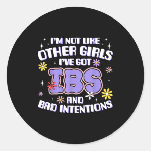Ongepast Grappige Ibs Meme Vernederende Volwassene Ronde Sticker