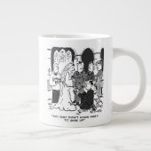 Ongepast huwelijksdag voorstel - grappig grote koffiekop (Rechts)