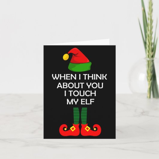 Ongepast Kerstshirt Grappig Kerstmis Kaart (Voorkant)