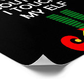Ongepast Kerstshirt Grappig Kerstmis Poster (Hoek)