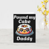 Ongepast Onder Mijn Cake Daddy Vernederende Volwas Kaart (Gele Bloem)