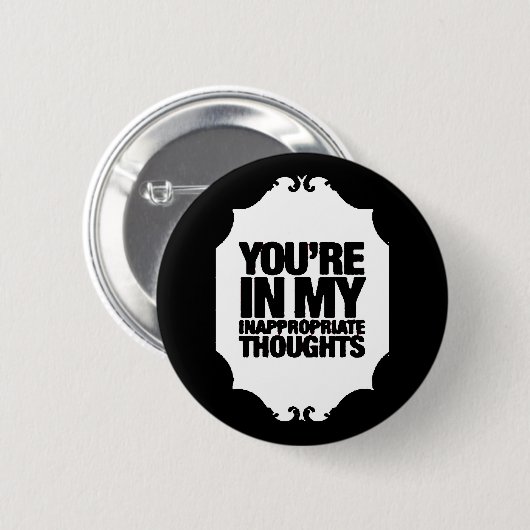 ongepast ronde button 5,7 cm (Voorkant /achterkant)