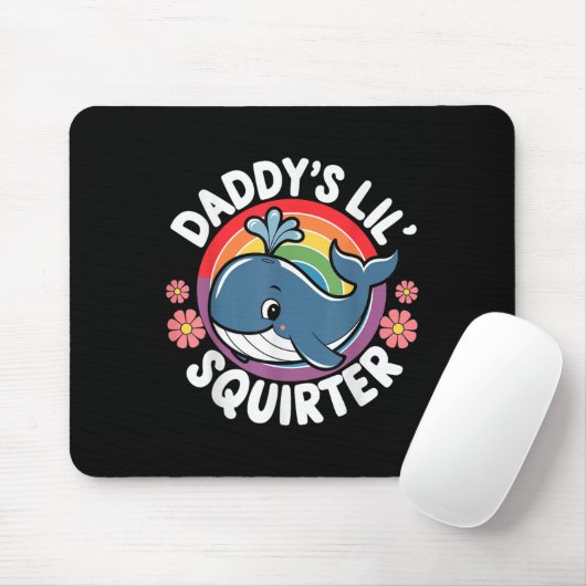 Ongepaste grappige Daddys Lil Squirter aan boord Muismat (Met muis)