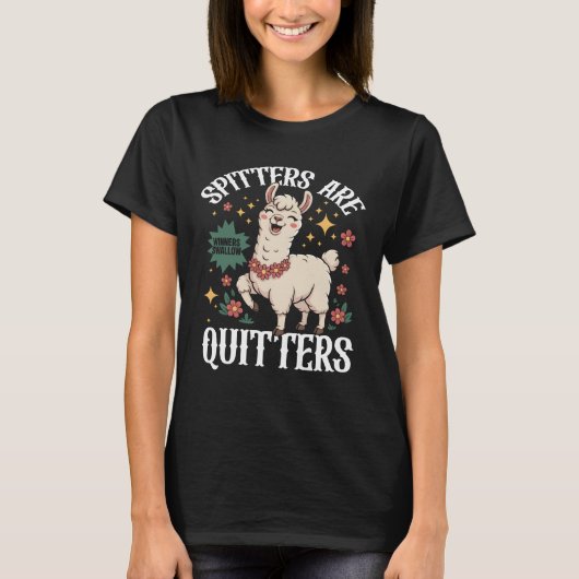 Ongepaste grappige meme spitters zijn stilters adu t-shirt (Voorkant)