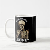 Ongepaste Halloween voor mannen Vrouwen Skeleton Koffiemok (Links)