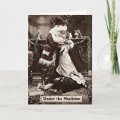 ongepaste Santa Holiday Kaart (Voorkant)