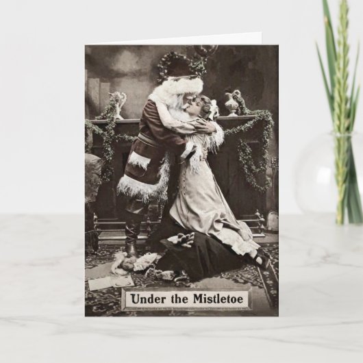 ongepaste Santa Holiday Kaart (Voorkant)