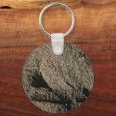 Ongepolijst graniet sleutelhanger (Voorkant)