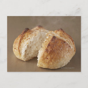 Ongepolijst rijstbakkerij met stoom. briefkaart